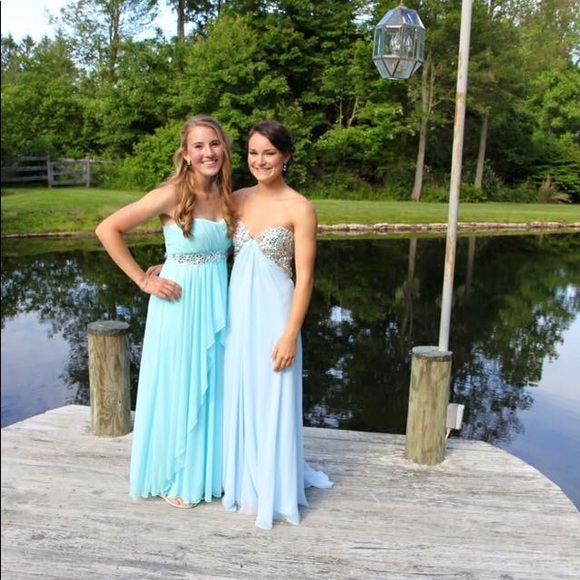 Speechless light blue strapless prom dress - Picture 5 of 5